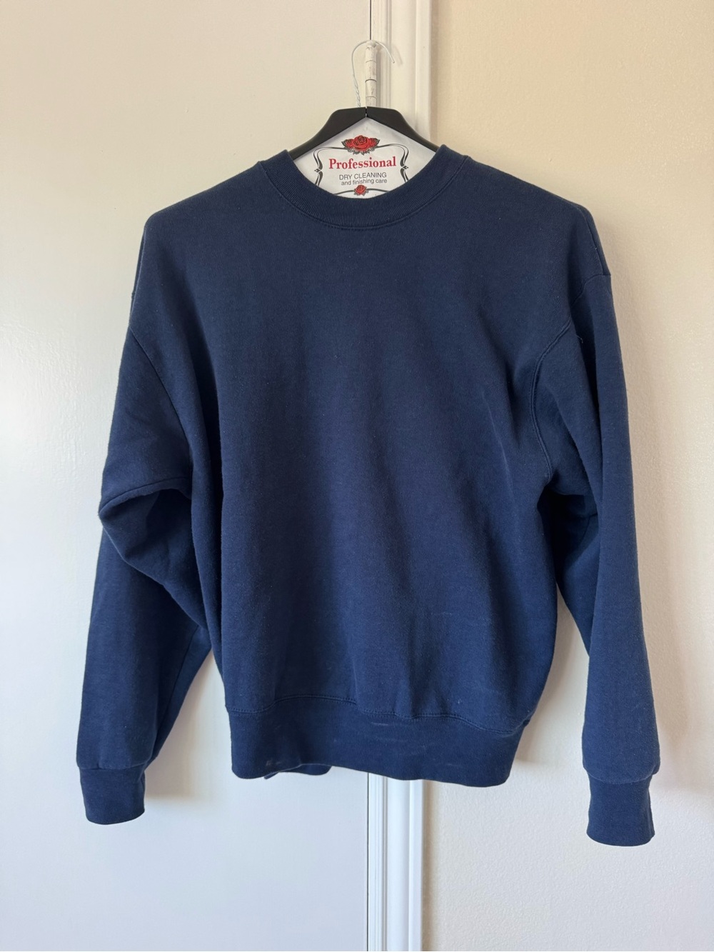 Men's Navy Crewneck Sweatshirt - Professional